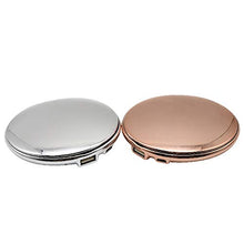Luyshts Specchio cosmetico Specchio Mobile Portatile A Specchio Elettrico Materiale ABS in Oro con Sezione Argento