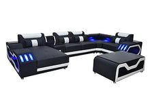 JVmoebel G8046 - Divano angolare in pelle, design moderno per la casa
