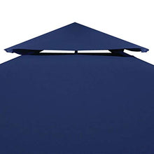 Cikonielf Copertura di ricambio per gazebo 3 x 3 m, copertura per tetto gazebo impermeabile, 310 g/m², blu scuro
