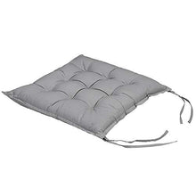 Detex Set 4X Cuscini per Sedia da Interno Esterno Sedie da Giardino Cucina Cuscino Coprisedia Grigio