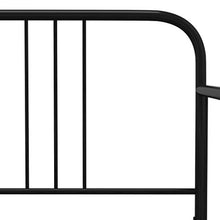 FAMIROSA Divano Letto Telaio Nero in Metallo 90x200 cm