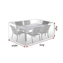 ASPZQ Coperture Esterne della Mobilia Patio, Rettangolare Impermeabile Copridivano Giardino Impermeabile, Resistente allo Strappo, Resistente Ai Raggi UV, 29 Formati