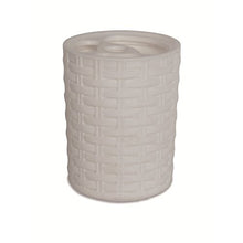Porta Spazzolini da appoggio Bianco MOD. Rattan