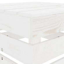 FAMIROSA Set Salotto da Giardino su Pallet 2 pz in Legno Bianco