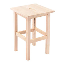 HOUSE COLLECTION Sgabello in Legno Naturale, 29x29x45 cm