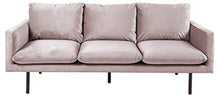 Amazon Brand - Movian Eli - Divano a 3 posti, 85 x 200 x 83 cm (Lu x La x A), rosa polvere - Arredi Casa