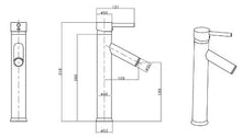 Sanlingo - Miscelatore monocomando cromato per lavabo con LED, stile moderno