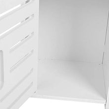YOPOTIKA Armadio da bagno in legno bianco impermeabile a prova di umidità e senza formaldeide