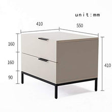 Comodino Comodino Moderno Due cassetti armadietto Multifunzione Camera da Letto (Color : Bianca, Size : 55 * 41 * 41cm)