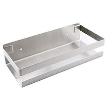 Mensola da doccia autoadesiva, in acciaio inox, per bagno, doccia, da parete, per cucina e bagno (argento)