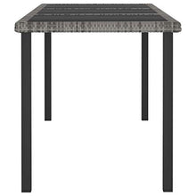 SKM Set da Pranzo da Giardino 9 pz in Polyrattan Grigio (63.85kg)