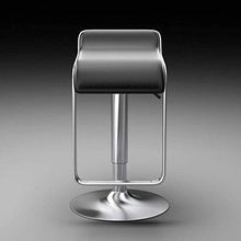 GUOJINE Pelle sgabelli da Bar Bar Stool Faux Kitchen Sgabello Sgabello Nero Sedile Regolare 60-80cm