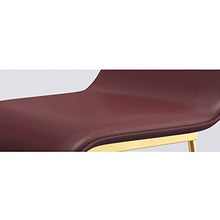 XINGLEI Sgabelli da Bar, sgabelli Alti, sgabelli da Bar Comodi dal Design ergonomico, con schienali e Gambe in Metallo Solido per Cucina, Pub e bancone (Color : Wine red2, Size : 75cm)