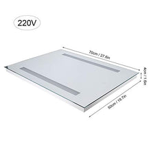 Specchio da bagno a LED, Specchio Luce LED con Illuminazione Interruttore per il Bagno con interruttore a sensore, 50 x 70 x 4 cm(220V)