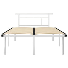 vidaXL Giroletto Bianco in Metallo 120x200 cm