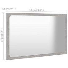 vidaXL Set Mobili da Bagno 2 pz Grigio Cemento in Truciolato