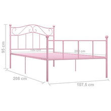 SKM Giroletto Rosa in Metallo 100x200 cm (13.1kg)