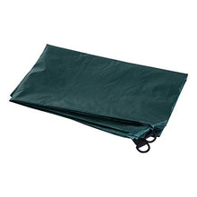 Outsunny Ombrellone da Spiaggia e da Giardino Φ220cm con Tenda Parasole, Poliestere e Metallo, Verde Scuro e Bianco