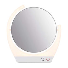 Specchio cosmetico con luce a LED, specchio da trucco con luce a LED, girevole a 360°, in ABS