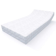 MSS Materasso a molle insacchettate a 7 zone, altezza 20 cm, altezza 180 x 200 cm, H5, con rivestimento trapuntato di alta qualità, colore: bianco