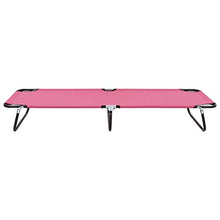 FAMIROSA Lettino Prendisole Pieghevole in Acciaio Rosa