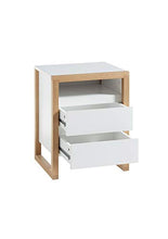 Robas Lund Comodino, Bianco, BxHxT 48x60x40