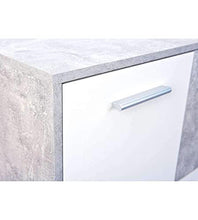 Inter Link Cemen Buffet 6 Ante E 2 Cassetti, nobilitato, Bianco/Grigio, 77 x 30 x 115 cm