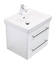 emotion Lavabo con mobiletto, Legno, Bianco Lucido, 55x45x44 cm, 2 unità