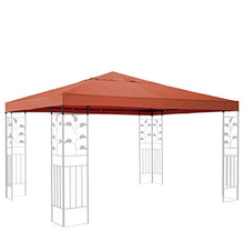 Quick-Star - Copertura di Ricambio per Gazebo Rank Pavillon, 3 x 3 m, Colore: Arancia rossa