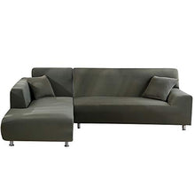 Lifemaison Copridivano con Penisola Elasticizzato Chaise Longue Sofa Cover Forma di L Fodera per Divano Elastico Copridivano Poliestere è Composto da 2PCS