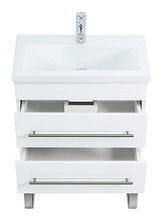 Mobile bagno a terra Mars 600 SlimLine bianco lucido