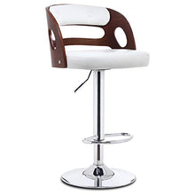 Pu Pelle Rotondo Bar Sgabello con Back Rest Height Regolabile Swivel Solid Wood Pub Sedia Home Kitchen Bar Sgabello Backless Stool con Footrest (Nero)