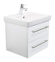 emotion Lavabo con mobiletto, Legno, Bianco Lucido, 55x45x44 cm, 2 unità
