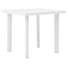 E E-NICES Tavolo da Giardino Bianco 78x75x72 cm in Plastica