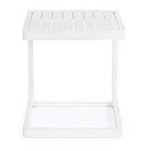 TAVOLINO Basso KONNOR 40X40 Bianco CX21 ALLUMINIO BIZZOTTO Cod. 0662287