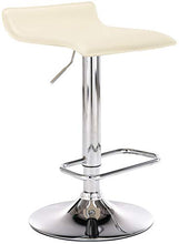 CLP Sgabello Bar Dyn Imbottito in Similpelle I Sedia Bancone Regolabile 60-78 CM I Sgabello Alto Girevole 360°, Colore:Grigio