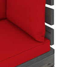 vidaXL Set Divani da Giardino su Pallet 7 pz con Cuscini Massello Pino