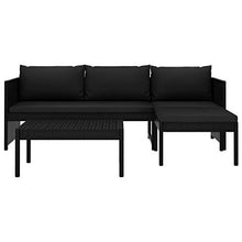 SKM Set Divani da Giardino 4 pz con Cuscini in Massello di Acacia C