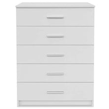FAMIROSA Cassettiera in Truciolato 71x35x106 cm Bianca