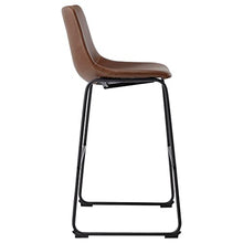 vidaXL Sgabelli da Bar 2 pz Marrone Chiaro in Similpelle