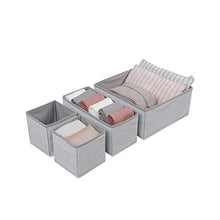 OCEANHOME - Cassettiera a righe, colore: Grigio