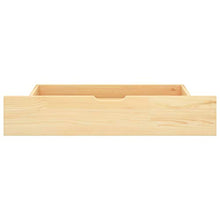 FAMIROSA Giroletto con 2 Cassetti in Legno Massello di Pino 90x200 cm-0336