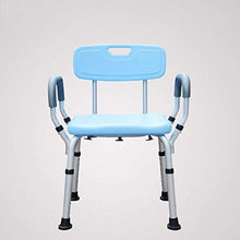 NZDY Articoli Essenziali per la Casa, Sgabello Antiscivolo Sgabelli da Bagno Regolabile in Altezza in Lega Di Alluminio Bathroom per Anziani 46 * 40 * (67-79) cm
