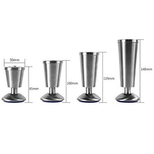 YZJJ Gambe per mobili, Regolabili in Altezza, perfette per Cabinet, Guardaroba, armadi TV cassetti Comodino (Set di 4)