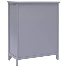 E E-NICES Armadietto con 6 Cassetti Grigio 60x30x75cm Legno di Paulownia