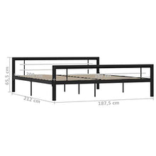 SKM Giroletto Nero e Bianco in Metallo 180x200 cm