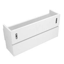 Vencipo Portabottiglie Vino Legno per 4 Calici Vino Rosso Organizer, Mensole da Muro Design per Cantinetta Vino, Bianca Scaffale Legno Vino Accessori per Sala da Pranzo, Camera da Letto e Cucina.