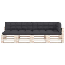Buyounger Cuscini per Divano su Pallet 5 pz Antracite