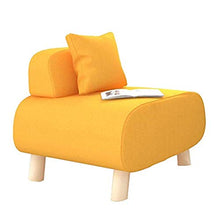 Divano per Living Room Individual Cloth Lazy Small Sofa Semplice e Moderna Poltrona per Soggiorno e Ufficio (Color : Yellow, Size : 56 * 54.5 * 50cm)