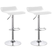 Totò Piccinni Sgabello Bar NEVADA girevole 360° regolabile in altezza (Bianco, 2 Pz)